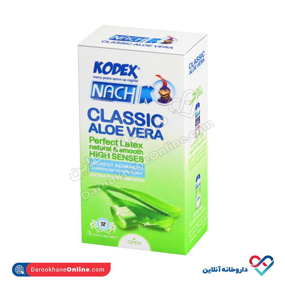 504.jpg کاندوم نازک کلاسیک آلوئه ورا ناچ کدکس 12 عددی - Image 1